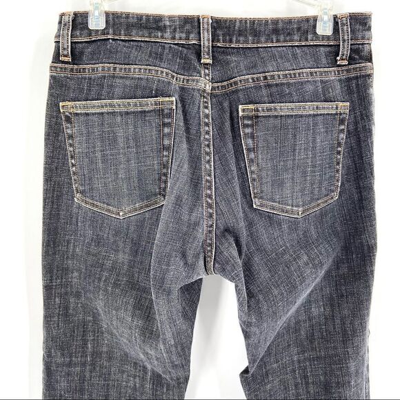 Gap Flare Stretch Jeans Size 8 Long Light Black - Picture 8 of 10